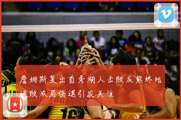 詹姆斯复出首秀湖人击败灰熊终结连败浓眉伤退引发关注