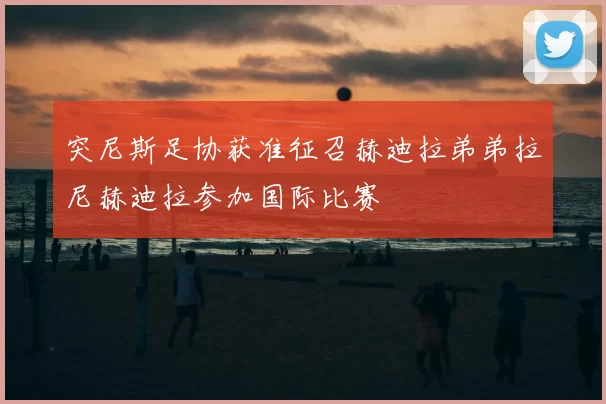 突尼斯足协获准征召赫迪拉弟弟拉尼赫迪拉参加国际比赛